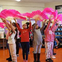 So much fun!!! Learning a History of Asia through the music and dance. 10 days residency at PS329
